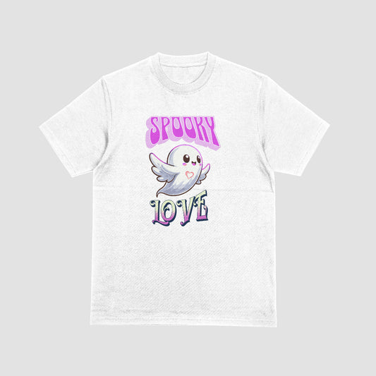 Spooky Love Ghost T-Shirt girls